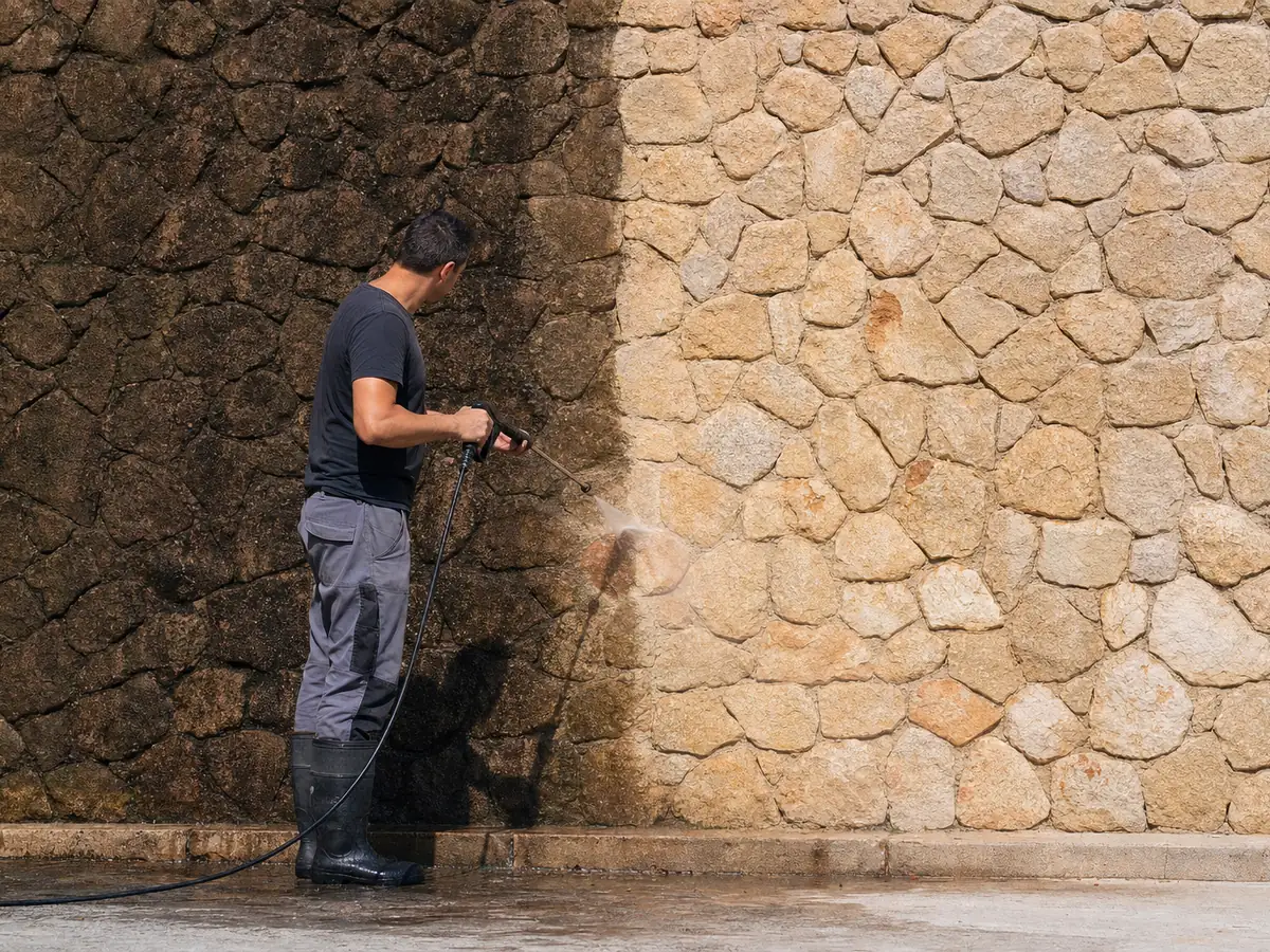 Sandblasting or pressure washing — guide by Projectes Sastre, Mallorca