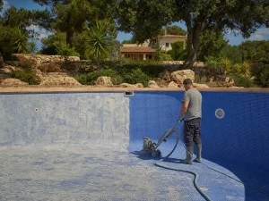 Manchas de óxido en piscina mallorca en Projectes Sastre